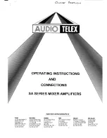 AUDIO TELEX SA Manual preview