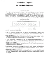 Preview for 2 page of AUDIO TELEX SA120 Operating Instructions