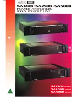 AUDIO TELEX SA120B Brochure предпросмотр