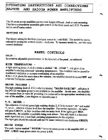 Предварительный просмотр 2 страницы AUDIO TELEX SA250B Operating Instructions