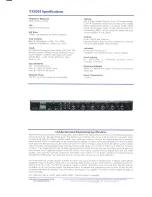 Preview for 2 page of AUDIO TELEX TX8201 Specifications