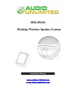 Audio Unlimited Audio Unlimited SPK-POOL Instruction Manual preview