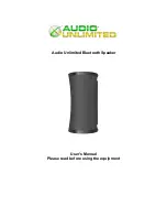 Audio Unlimited Bluetooth Speaker User Manual предпросмотр