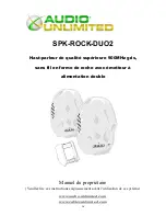 Preview for 9 page of Audio Unlimited SPK-ROCK-DUO2 Owner'S Manual