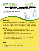 Audio Unlimited SPK-SHOWER Brochure предпросмотр