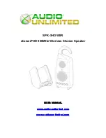 Preview for 1 page of Audio Unlimited SPK-SHOWER User Manual