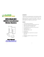 Audio Unlimited SPK-VELO-001 User Manual предпросмотр