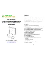 Preview for 7 page of Audio Unlimited SPK-VELO-001 User Manual