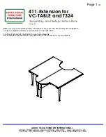 Preview for 1 page of Audio Visual Furniture 411 Assembly And Setup Instructions