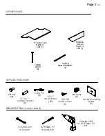 Preview for 2 page of Audio Visual Furniture 411 Assembly And Setup Instructions
