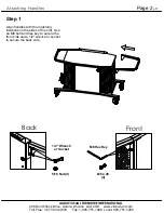 Предварительный просмотр 2 страницы Audio Visual Furniture MC1000-S Assembly And Mounting Instructions