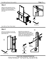 Предварительный просмотр 3 страницы Audio Visual Furniture MC1000-S Assembly And Mounting Instructions