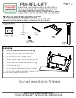 Audio Visual Furniture PM-XFL-LIFT Assembly And Mounting Instructions предпросмотр