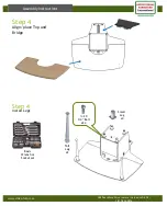 Preview for 4 page of Audio Visual Furniture T324 Assembly Instructions Manual