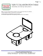 Предварительный просмотр 1 страницы Audio Visual Furniture T628-T Assembly And Setup Instructions