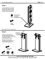 Предварительный просмотр 2 страницы Audio Visual Furniture TP800 Assembly And Setup Instructions