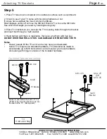 Предварительный просмотр 4 страницы Audio Visual Furniture TP800 Assembly And Setup Instructions