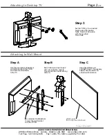 Предварительный просмотр 2 страницы Audio Visual Furniture TVCB Assembly And Mounting Instructions