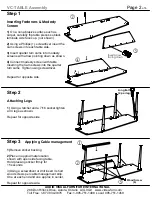 Предварительный просмотр 2 страницы Audio Visual Furniture VC-TABLE Assembly Instructions Manual