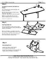 Предварительный просмотр 3 страницы Audio Visual Furniture VC-TABLE Assembly Instructions Manual