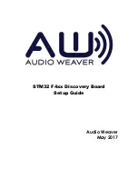 Audio Weaver STM32F4 Series Setup Manual preview