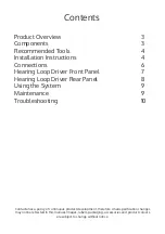 Предварительный просмотр 2 страницы Audio DCHLD3 Installation & User Manual