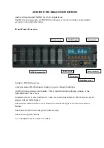 Предварительный просмотр 2 страницы Audio RK6 User Manual