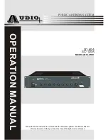 Предварительный просмотр 1 страницы Audio SC-120A Operation Manual