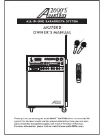 Preview for 1 page of Audio2000's AKJ780D Owner'S Manual