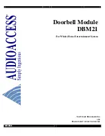 Предварительный просмотр 1 страницы Audioaccess DBM21 Software Programming And Hardware Connecting Manual