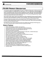 Предварительный просмотр 5 страницы Audioaccess PX-600 Service  Manual Addendum