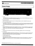 Предварительный просмотр 7 страницы Audioaccess PX-600 Service  Manual Addendum