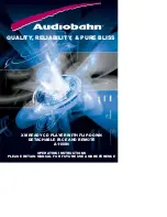 Preview for 1 page of AudioBahn 1100N Operating Instructions Manual