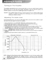 Preview for 16 page of AudioBahn A12001DQ Operating Instructions Manual