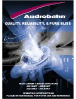 AudioBahn A2150HCT Operating Instructions Manual preview