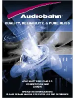 AudioBahn A4KDN Operating Instructions Manual предпросмотр