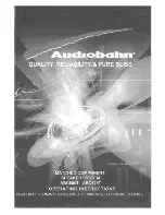 AudioBahn ABC525T Operating Instructions Manual preview