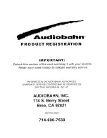 Preview for 21 page of AudioBahn ABC525T Operating Instructions Manual