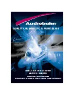 AudioBahn ABP101N Operating Instructions Manual preview