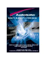 AudioBahn ACAP651N Operating Instructions Manual preview