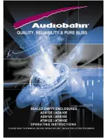 AudioBahn ADA10E Operating Instructions Manual preview