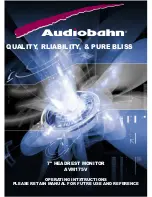 AudioBahn AVM175V Operating Instructions Manual preview