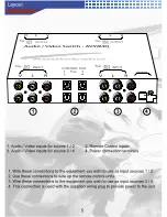 Preview for 6 page of AudioBahn AVSW4Q Operating Instructions Manual