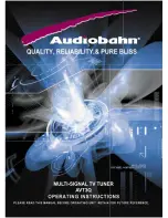 Preview for 1 page of AudioBahn AVT3Q Operating Instructions Manual