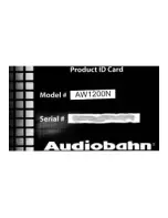 Предварительный просмотр 63 страницы AudioBahn AW1000N Operating Instructions Manual