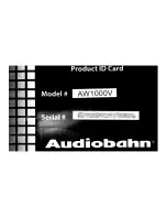 Предварительный просмотр 65 страницы AudioBahn AW1000V Operating Instructions Manual