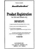 Предварительный просмотр 13 страницы AudioBahn AWC10T Operating Instructions Manual