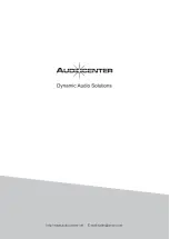 Preview for 40 page of Audiocenter Artist T88 User Manual