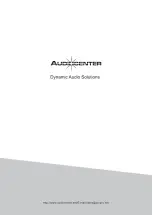 Preview for 16 page of Audiocenter Artist User Manual