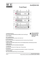 Preview for 6 page of Audiocenter MX series Owner'S Manual